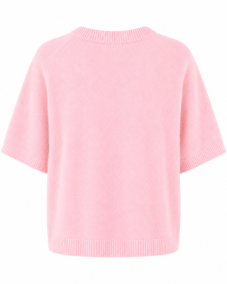 Ariana Short Sleeve Alpaca Knit - Pink