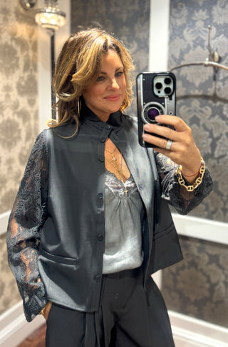 Nu Ariel Shirt Jacket - Charcoal
