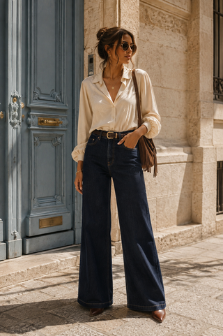Dara Deluxe Jeans - Dark Blue