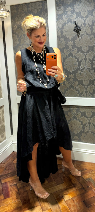 Monique Black High Low Dress