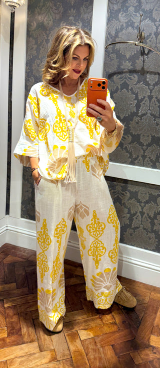 Maey Cotton Co-Ord - Yellow