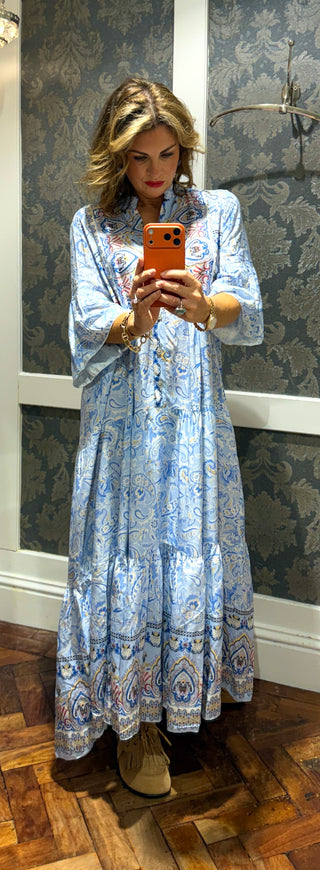 Nellie Long Dress - Baby Blue