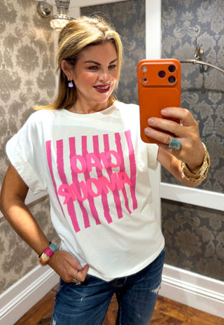 Ciao Amour  T-Shirt-White