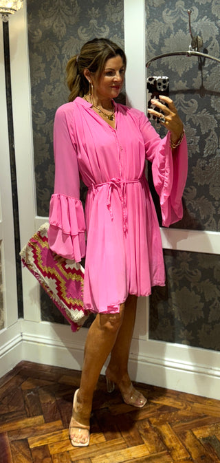 Lakky Short Dress - Pink