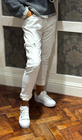 Magic Cargo Pant - White