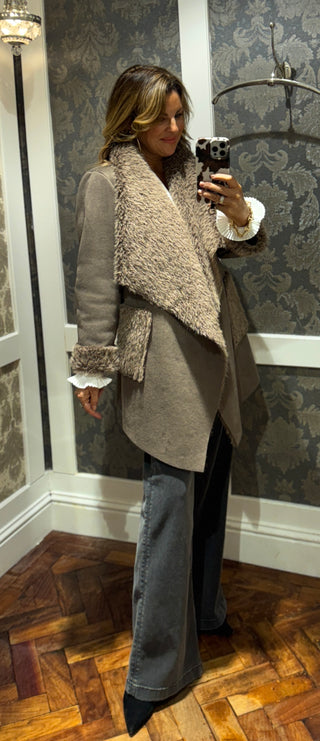 Poppy Fur Jacket - Brown