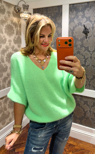 Laleh Alpaca Knit- Green