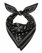 Paisley Bandana Scarf- Black