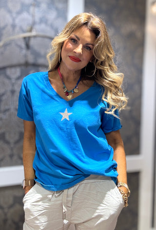 Rox Star Tee - Blue