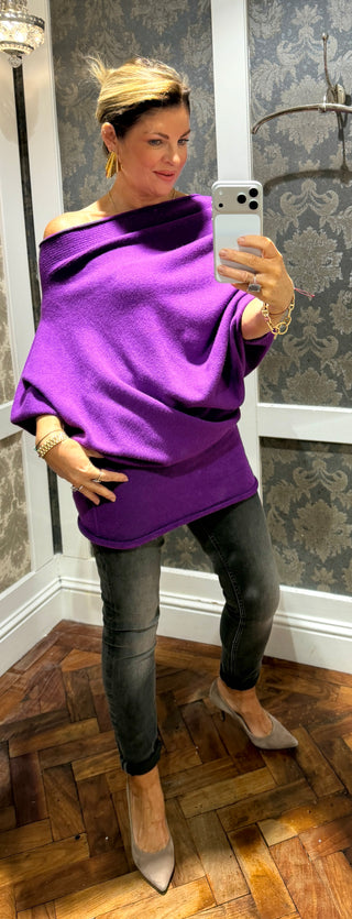 Mariah- Super Soft Multi-Way -Bright Purple