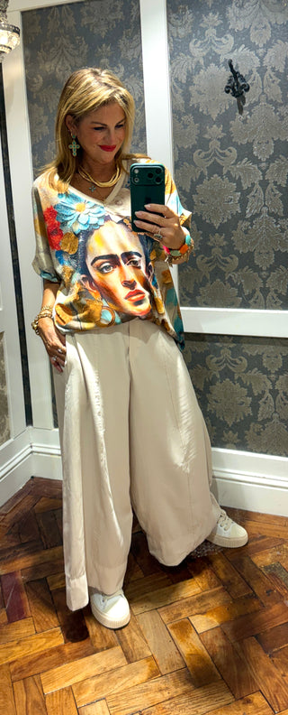 Kate Culotte with Belt - Cream