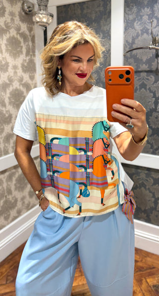 Art Deco Tee - White