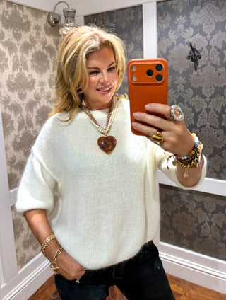 Sienna Mohair Knit - Cream