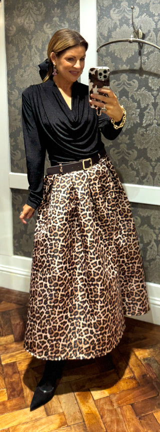 Bea- Leopard Print Skirt