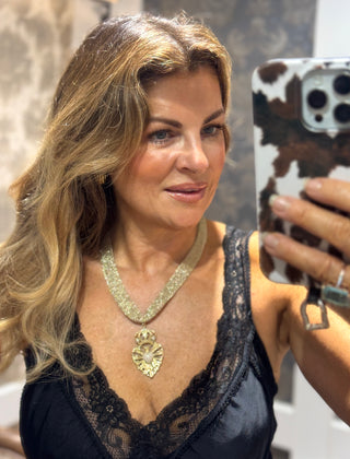 Light Chain Heart Necklace- Gold
