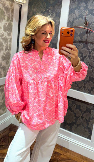 Dante Cotton Top - Pink