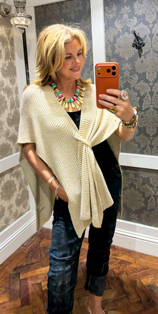 Luna Gold Wrap Knit