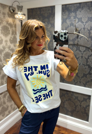 Sun & Sea T-shirt - White