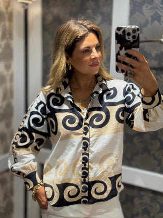 Lydia Cotton Blouse - Multi