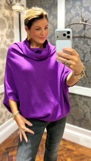 Mariah- Super Soft Multi-Way -Bright Purple