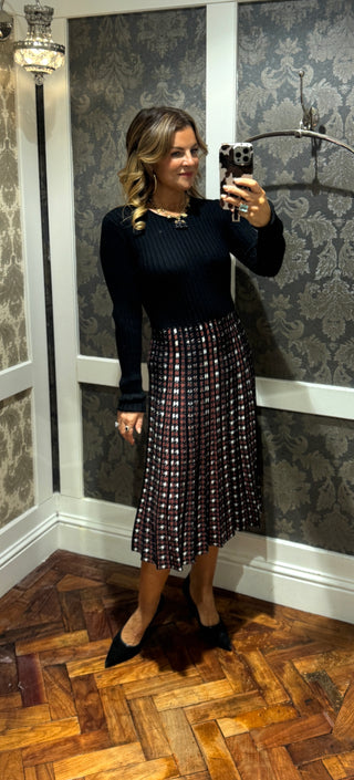 Carlotta Knit Dress - Black