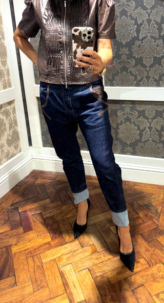 Maia Turn Up Jean - Dark Wash