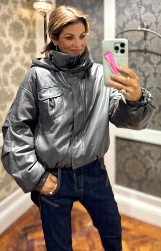 Moxie-Soft Faux Leather-Grey