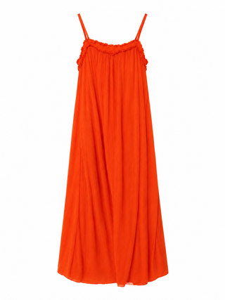 Seraphina Cotton Dress - Coral/Red