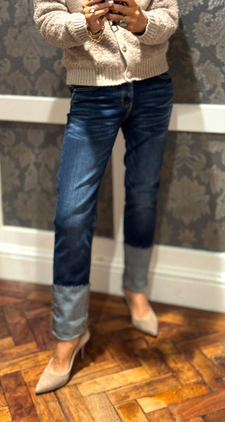 Maia Turn Up Jean - Dark Wash

