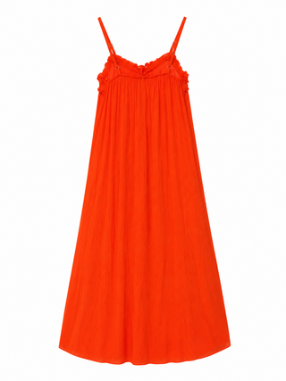 Seraphina Cotton Dress - Coral/Red