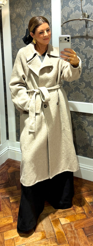 Audrey Wool Coat - Beige