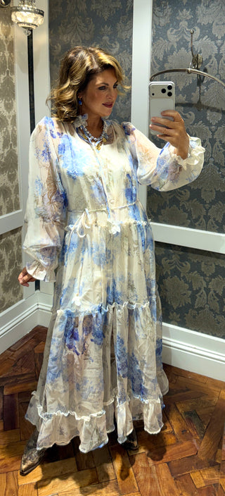Chamray Floral Dress - Blue
