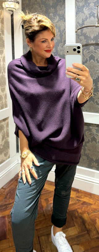 Mariah- Super Soft Multi-Way -Dark Purple