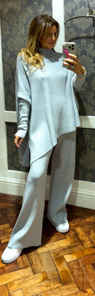 Rebecca - Two Piece Co-Ord Knit- Grey