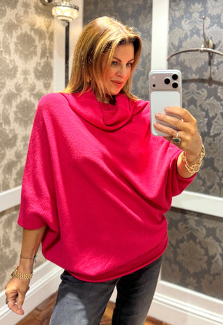 Mariah- Super Soft Multi-Way Knit Cherry