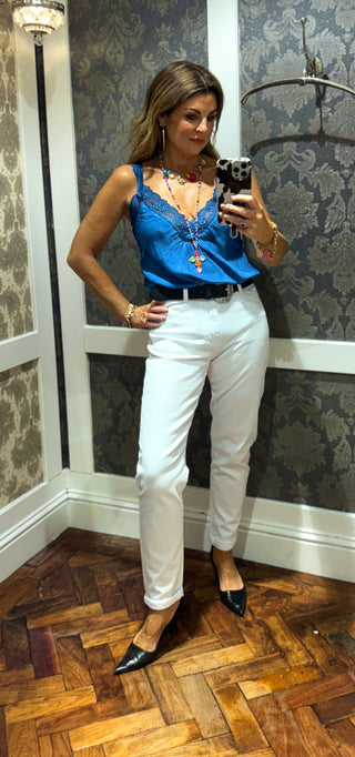 Le Mom Jean - White