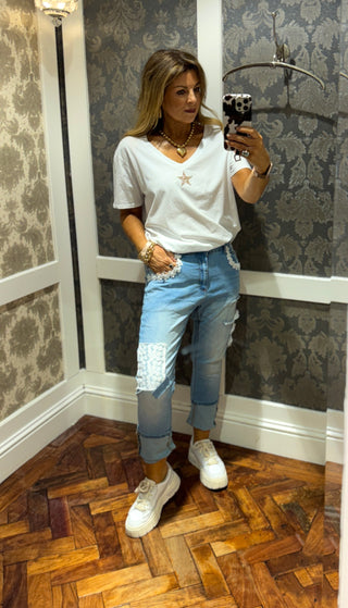 Rox Star Tee - White