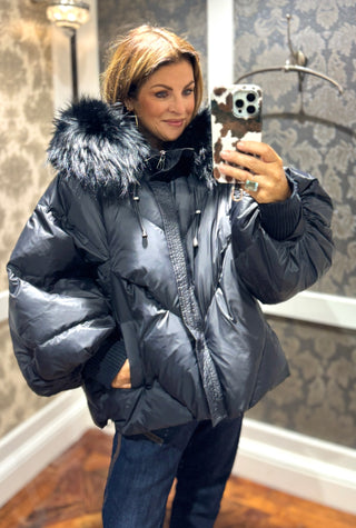 Frankie- Down Puffa Jacket-Black