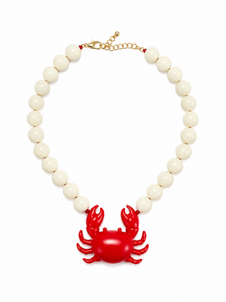 Cream Crab Necklace