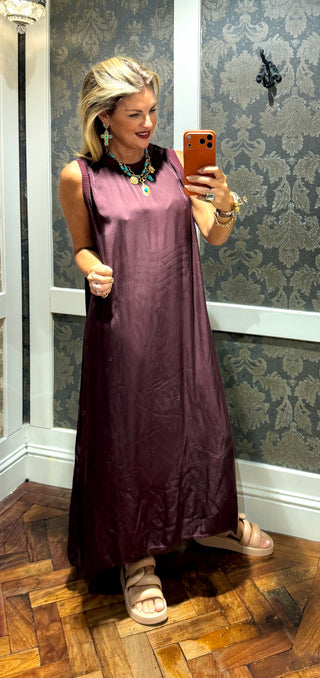 Vivienne Maxi Dress - Burgandy