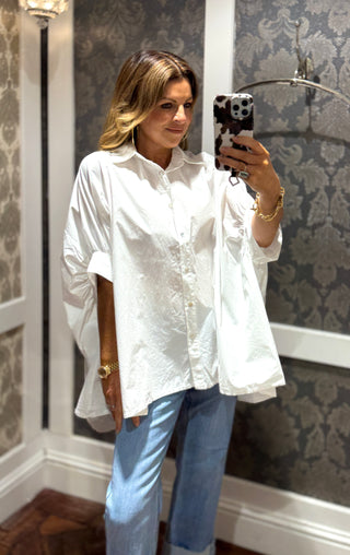 Rhea Oversized Blouse - White