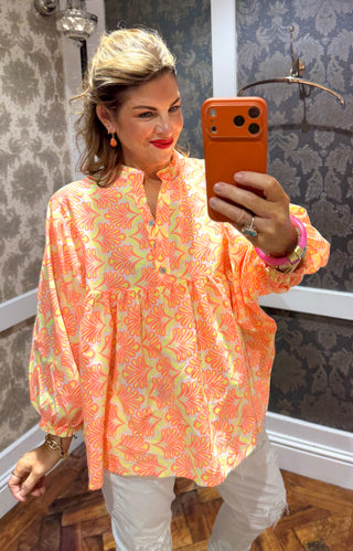 Dante Cotton Top - Orange