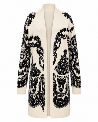 Margot Jacquard long Cardigan