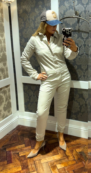 Jiney Jumpsuit - Beige
