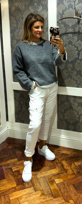 Magic Cargo Pant - White