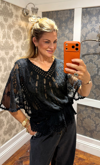 Lautec Lace Top - Black