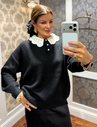 Evie -Knit -Detachable Collar