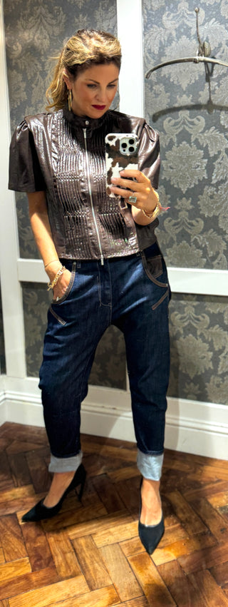 Maia Turn Up Jean - Dark Wash