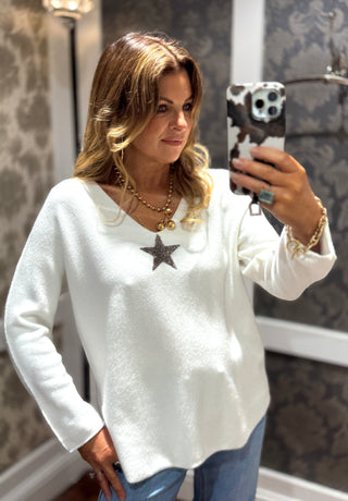 Tanquer Star Knit - Winter White