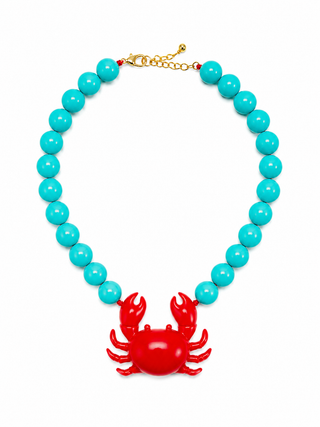 Turq Crab Necklace